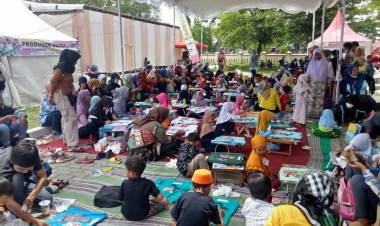 Ratusan Anak Ikuti T-Shirt Coloring Competition Ekidz Di Purworejo Book Fair